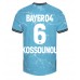 Maillot de foot Bayer Leverkusen Odilon Kossounou #6 Troisième vêtements 2023-24 Manches Courtes